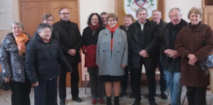Nadia SOLLOGOUB et le conseil de Saint-Andelain lors de sa visite du 8 février 2019