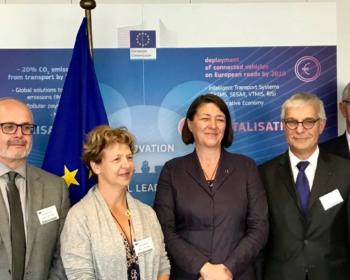 Nadia Sollogub à Bruxelles avec la commission de l'aménagement du territoire et du développement durable le 12 juillet 2018
