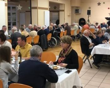 Nadia SOLLOGOUB lors du repas des aînés de Neuvy-sur-Loire le dimanche 13 janvier 2019