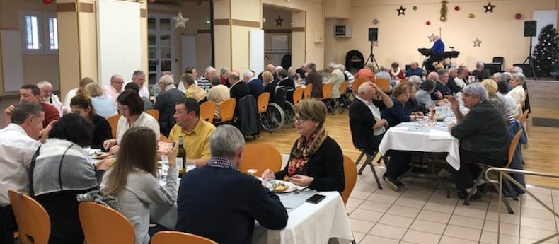 Nadia SOLLOGOUB lors du repas des aînés de Neuvy-sur-Loire le dimanche 13 janvier 2019