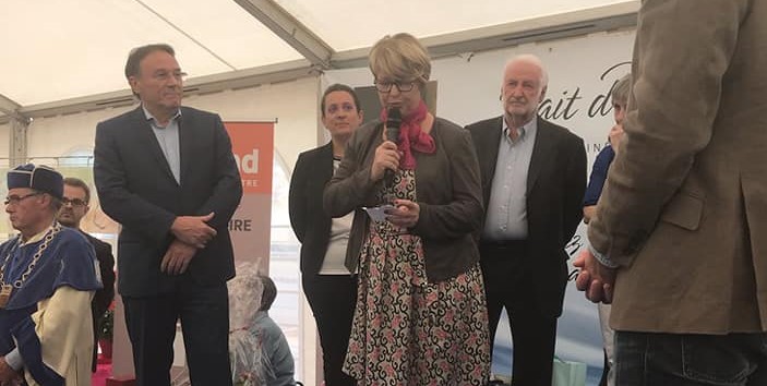 Nadia SOLLOGOUB lors de l'inauguration du livre à Cosne-sur-Loire le vendredi 24 mai 2019