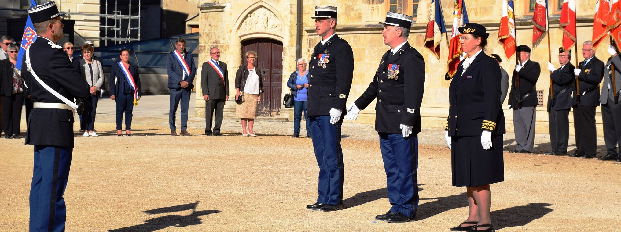 Prise de fonction du lieutenant-colonel BAUDOUX à Nevers le 12 septembre 2019