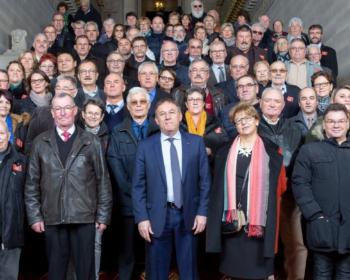 Nadia SOLLOGOUB et les maires nivernais accueillis au Sénat à l'occasion du Salon Annuel des Maires de France le mercredi 20 novembre 2019