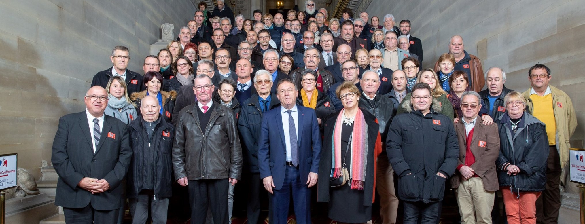 Nadia SOLLOGOUB et les maires nivernais accueillis au Sénat à l'occasion du Salon Annuel des Maires de France le mercredi 20 novembre 2019