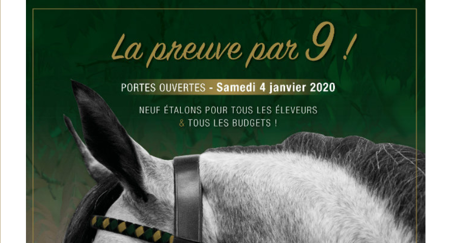 Extrait de l'affiche des portes ouvertes du haras de Cercy-la-Tour du samedi 4 janvier 2020