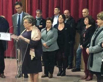 Nadia SOLLOGOUB le vendredi 11 janvier 2019 lors des vœux de la municipalité de Pougues-les-Eaux