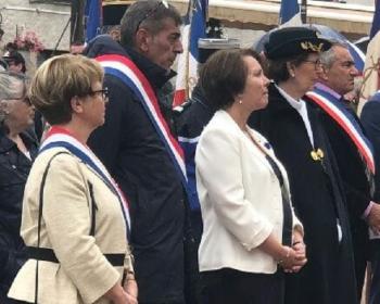 Nadia SOLLOGOUB à Chaumard le samedi 15 juin 2019 lors de l'inauguration de la plaque Jeanne-Louise VEAU