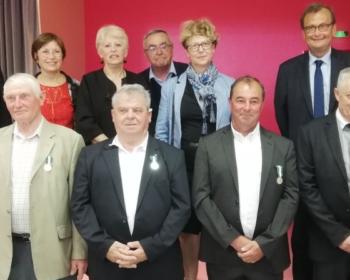 Les élus de Bouhy médaillés lors de la cérémonie du 6 juin 2019 en présence de Nadia SOLLOGOUB