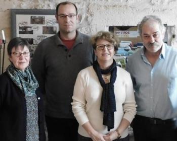 Nadia SOLLOGOUB et les membres de la Coordination Rurale 58 le vendredi 10 janvier 2020 à Brinon-sur-Beuvron
